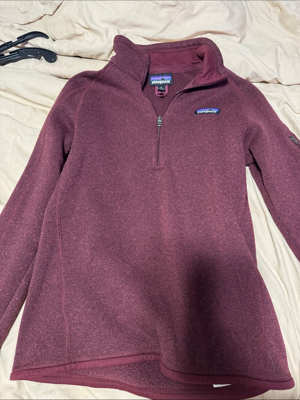 Patagonia Women's Half-Zip Pullover in Wine Plum